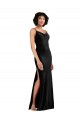 Black Cowl Neck Sleeveless Low Back Column Black Tie Evening Gown / Prom Dress / Bridesmaid Dress Townsville