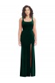 Dark Green Square Neck Sleeveless Trumpet Semi Formal Evening Dress / Prom Dress / Bridesmaid Dress Townsville