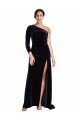 Dark Navy One Shoulder Long Sleeves A-Line Formal Evening Gown / Prom Dress / Bridesmaid Dress Townsville